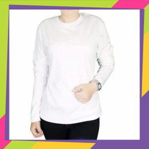 ( BISA COD ) kaos panjang putih polos wanita - oblong panjang wanita polos - kaos putih panjang - BAHAN SEMI KATUN COMBED 30S / KAOS OVERSIZE LENGAN PANJANG / KAOS OVERSIZE POLOS/ KAOS OVERSIZE CEWEK / KAOS OVERSIZE KOREA