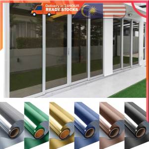 DIY FreeTools Tinted Rumah Privacy Window Film Color Glass Sticker Solar Reflective Films Tint Decor Mirror Films UV