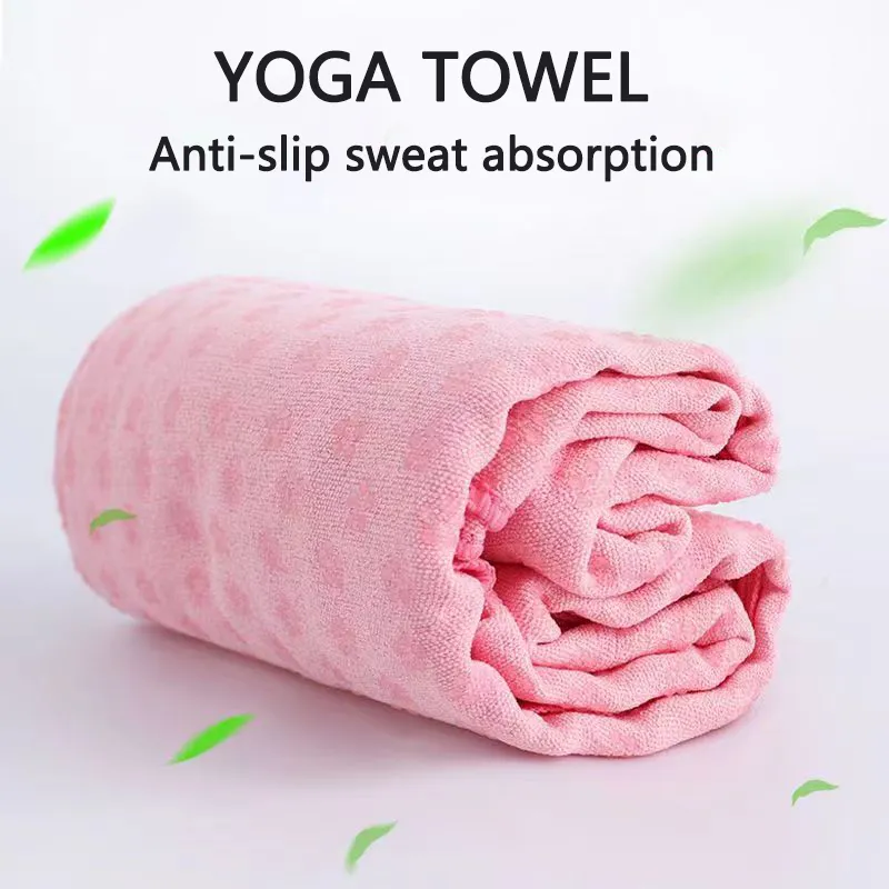 183x63cm Non-Slip Yoga Mat Towel, Quick Dry Sweat Absorbent Yoga