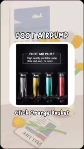 #HRHSHOPPE#Mini Bicycle Pump Portable Foot Pump Aluminum Alloy Cycle Pump Universal Presta