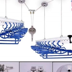 Giàn Phơi Quần Áo Thông Minh Nhập Khẩu SAN.KAKU Tay Quay Chịu Lực Cao Giúp Vận Hành Nhẹ Nhàng Phủ Niken Sang-Xịn-Mịn