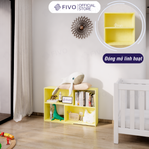 Kệ Sách Đẹp Chữ U Góc Tường Màu Vàng FIVO FB71 Màu Sắc Đa Dạng Mới Mẻ Decor Thích Hợp Cho Bé