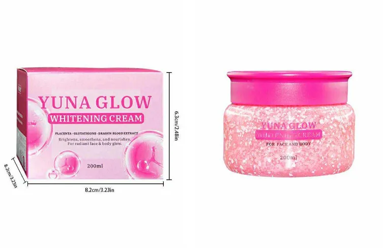 YUNA GLOW BMRS WHITENING CREAM WITH PLACENTA, DRAGON BLOOD EXTRACT AND  GLUTATHIONE FOR GLOWING SKIN