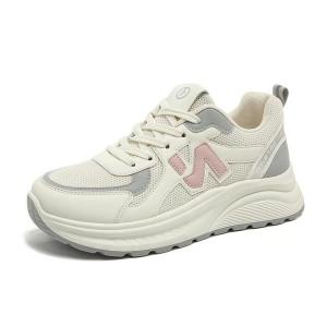 แฟชั่นรองเท้าผ้าใบระบายอากาศได้ดี รองเท้าผ้าใบผู้หญิงลำลอง ผ้าตาข่าย พื้นหนา รองเท้าวิ่ง ไซส์ 36-42 เก็บเงินปลายทาง