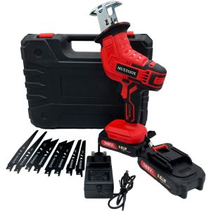 Fast Delivery ⚡Cordless Reciprocating Sawcharge battery Cordless Variable Speed Blades Kit for Wood/Metal/PVC Cutting