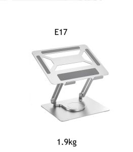 Giá đỡ laptop macbook hợp kim nhôm cao cấp chắc chắn E17S nặng 1.9kg dùng các máy to nặng thoải mái. Chỉnh độ cao xoay 360 độ tiện lợi.