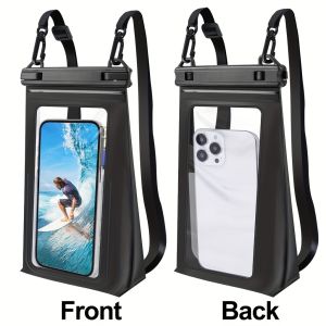 Mobile Phone Waterproof Bag with Rope Touchable Screen Phone Case Airbag Anti-sinking