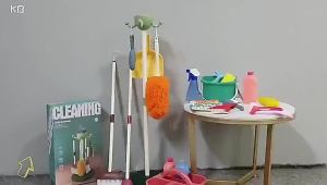 YUNLEO 8Pcs Kid Pretend Play Clean Set Pretend Play Kids Cleaning Toys Home Cleaning Broom Brush Toy