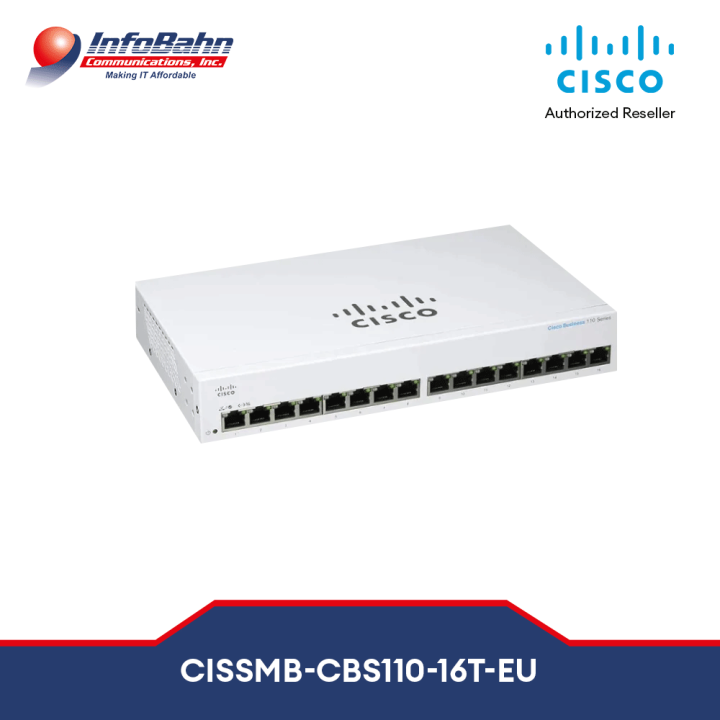 Cisco 110 16t Unmanaged Switch Cbs110 16t Cbs110 16t Eu 16 Port Ge Limited Lifetime