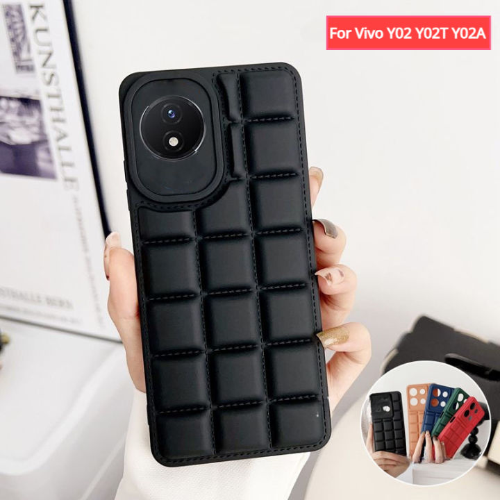 For Vivo Y02T Y02 Y02A 4G 2023 Phone Case Protector Silicone Cover