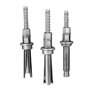 Removable Expansion Bolts Accessory With Diamonding Drill Holes High Load Capacity Reusable Carbon Steel Designs