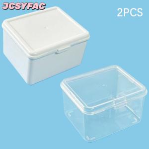 JCSYFAC Korean Transparent Storage Box Blind Box Card Photocard Storage Box Photo Card Organizer Classification Flip Box