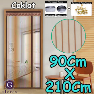 Tirai Magnet Premium Mesh Buka Pinggir Anti Nyamuk Gorden Magnet Anti Nyamuk Serangga Honeycomb