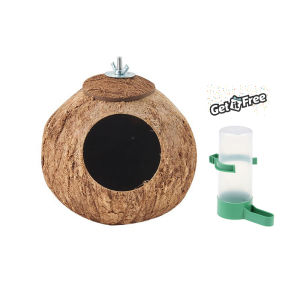 Coconut bird nest Bird house Coconut shell bird nest for love birds cockatiel parakeet