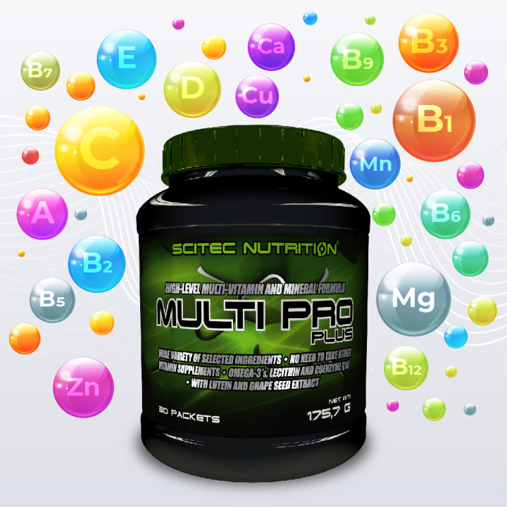 SCITEC NUTRITION Multi Pro Plus 30 packets วิตามินรวมและแร่ธาตุ 30 ซอง ...