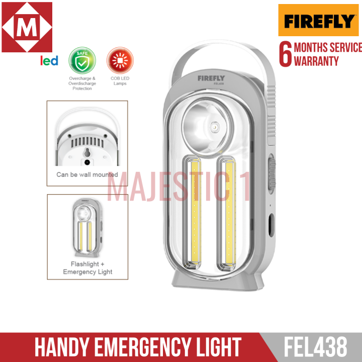 Firefly FEL438 Handy Rechargeable Emergency Light Lamp Flashlight