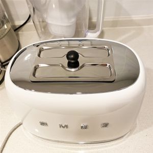 Automatic Matching Stainless Steel Household Full Toaster Breakfast Machine Toaster Dust Cover Smeg Type Toaster(Bread machine cover bread machine not included)