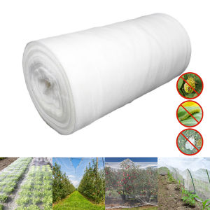 Manooby Junejour 3M Wide 30M Length Plant Protective Net Garden Netting Insect Bird Net 60Mesh Barrier Blind Mesh For Protect Your Plant Fruits Vegetables Plant Flower Crops Screen Barrier Nets