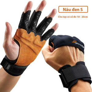 Găng tay tập gym hở mu nam nữ Bao tay bảo vệ full ngón tay chống chai tay nâng tạ đẩy tạ đu xà ED