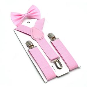 2pcs Fashionable Kids Suspenders Adjustable Elastic Band Work Suspenders Belt for Weddings and Parties