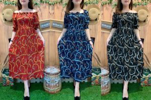 MIDI DRESS BLOW SABRI BELTY PLISKET 1322 GHAUDENS