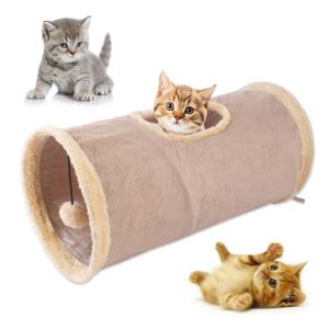 ER52858 Collapsible Exercising Hiding Training Pet House Channel Tunnel Holes Puppy Kitten Rabbit Cat Toy Cat Tunnel Pet Supplies Tunnel Tube