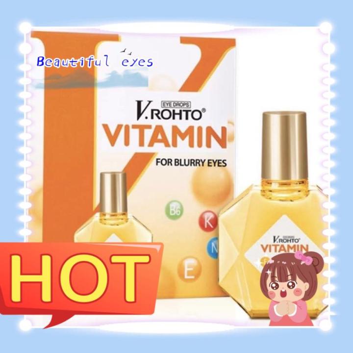 （eye） ♔V.Rohto Vitamin For Blurry Eyes 13ML Thuốc Nhỏ Mắt Vitamin V.Rohto 13ML (Thuoc Nho Mat