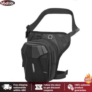 [Vodool Tool Outlet] Motorcycle Drop Leg Side Bag Hard Shell Motorbike Hip Bum Pack Bags Expandable Waterproof Mobile Phone Purse Motorcycle Accessories