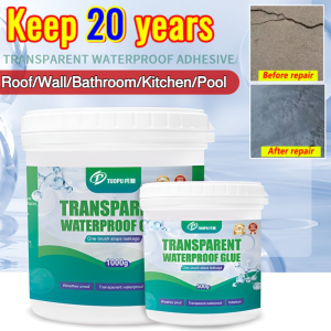 Transparent Water Proof Glue Super Waterproof Glue Sealant For toilets walls windowsills roof Water Proofing Sealant Paint Water Proof Glue for Cement Roof Leak Water Proofing 透明防水胶
