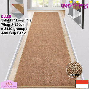 Tren-D-rugs Karpet polos panjang alas lantai kamar tidur modern anti slip 70 cm x 250 cm - NMs
