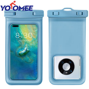 Yoomee Universal Waterproof กระเป๋าใส่โทรศัพท์มือถือว่ายน้ำถุงคลุมกระเป๋าโทรศัพท์มือถือ Coque กรณีกันน้ำสำหรับ iPhone Samsung Xiaomi