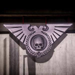 Hmeme เข็มกลัดโลหะติดปกกระเป๋าเป้สะพายหลังรูปหัวกะโหลกหัวนกอินทรีสองหัวอุปกรณ์เสริมแนววินเทจสำหรับเป็นของขวัญ