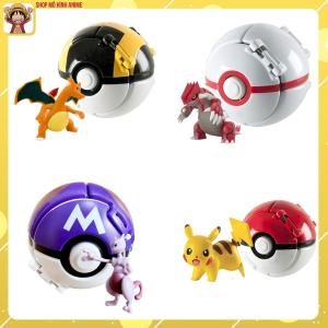 Combo 4 Quả Cầu Tự Động Ném Thú Huyền Thoại Đồ Chơi Bộ Sưu Tập Nhân Vật Cho Bé