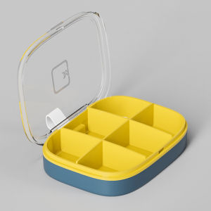 กล่องยาพกพา ตลับยาพกพา กล่องยา ตลับยา กล่องยากันน้ำ กล่องแยกเม็ดยา 4 ช่อง 6 ช่อง ไว้สำหรับพกพา กล่องใส่วิตามิน กล่องยาอเนกประสงค์