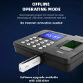 Deli Biometrics Time Attendance Biometric Fingerprint Time Attendance Biometrics Fingerprint Scanner Bundy Clock Time Recorder Black E3960. 