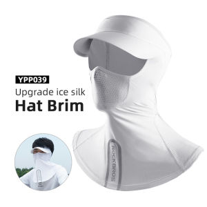 ROCKBROS ผ้าพันคอขี่จักรยานผ้าพันคอไหมน้ำแข็งระบายอากาศ Anti-UV หมวกตกปลากีฬากลางแจ้งผ้าพันคอ