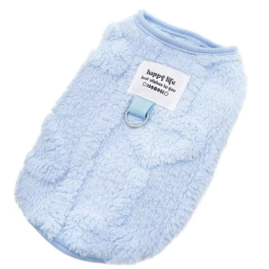 Áo lông cho Chó mèo có khoen móc dây dắt happy life (mẫu mới) - Hara Pet Store