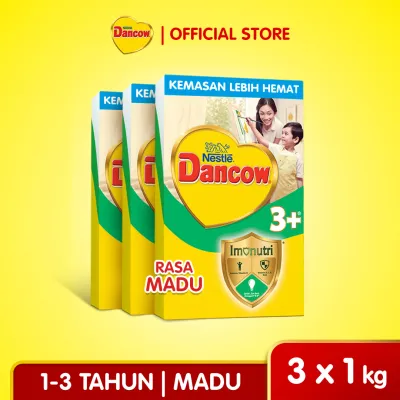 [Paket isi 3] Nestlé Dancow 3+ Rasa Madu 3-5 Tahun Bundle 1kg