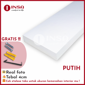 Ambalan Rak Dinding Minimalis Berbagai Warna Ukuran 40 Cm Tebal 4 Cm