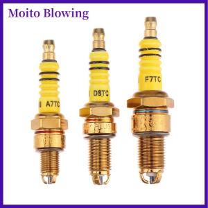 Moito 1Pcs Spark Plug 3 Triple Electrode A7TC D8TC For GY6 CG 50 70 110 125 150CC Motorcycle Atv Scooter Dirt Bike Go Kart
