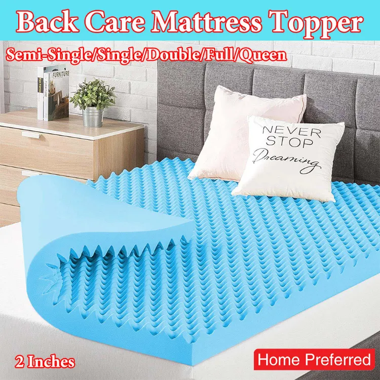 Back Care Foam Mattress Topper Egg Crate Mattress Pad Bio-Aire - Main Image