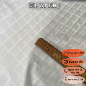 Vải Thô Dệt Màu Trắng Chất Cotton Khổ 1m5 - Chất Mềm Không Giãn Thấm Hút - May Áo Kiểu Bộ Pijama