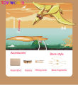 DIY Archaeological Excavation Dinosaur Fossil Excavation Toys Archaeological Dig Toy Assembly Jurassic Animal Model Skeleton for Children Kids Gifts. 