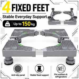 🔥1000Kg🔥 Washing machine stand fridge roller wheel refrigerator base fridge base stand washing machine rack stand washing machines base