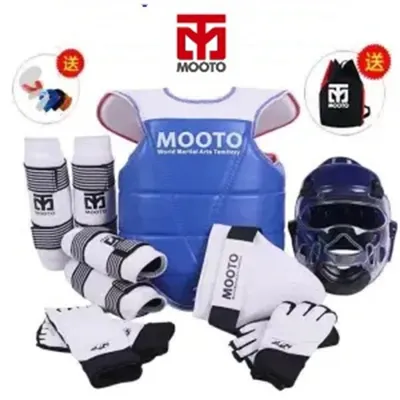【In stock】14 In 1 mooto Taekwondo Karate Practice Competition Equipment Protective Set Children Or Adult Y3FG