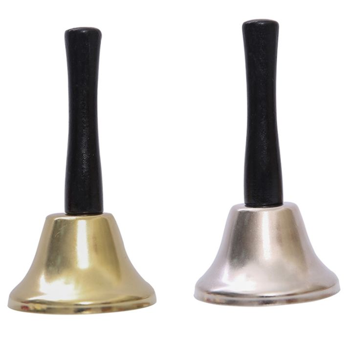 2-Pack Metal Cowbells – Handheld Noisemaker Bells For Sporting Events, Weddings, Classroom