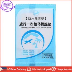 10-50Pcs Travel Disposable Plastic Toilet Mats / Waterproof and Non-sliding Toilet Seat Cushion / Bathroom Toilet Cover