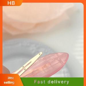 HB 2PCS Korean Style Hair Styling Tool Simple Pink Seamless Hair Clip For Women Sweet Fresh Bangs Clip Duckbill Clips Hairpins