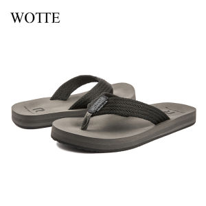 WOTTE Men Slippers Summer Casual Shoes Non-Slip Outdoor Slippers Beach Sandalias Men Home Slides Soft Wear