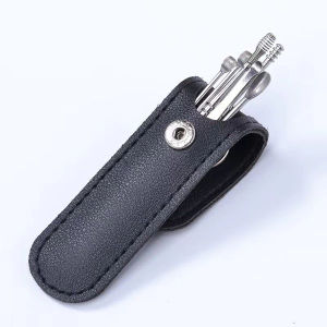 Alat Pembersih Telinga isi 6 in 1 Dengan Tempat Penyimpanan + Pouch Dompet Mini Slim Korek Kuping Pembersih Telinga Picker Stainless Mini Ear Pick Wax 6 Jenis Kepala Spring Perapih kuku 7IN1 5in1 4in1 satuan ecer classic rotasi 360 lengkap